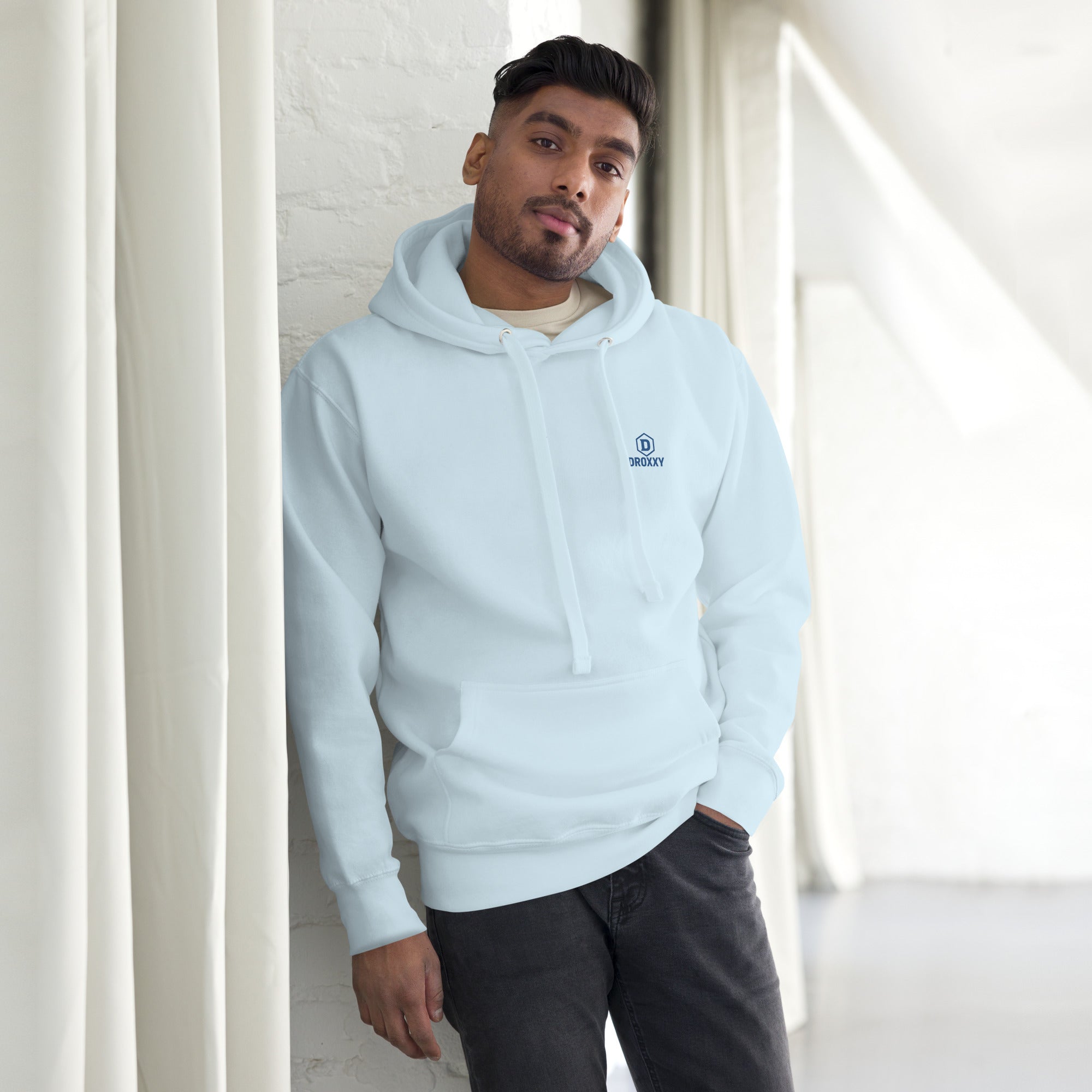 DROXXY mikina s kapucí – Blue Symbol | | DROXXY