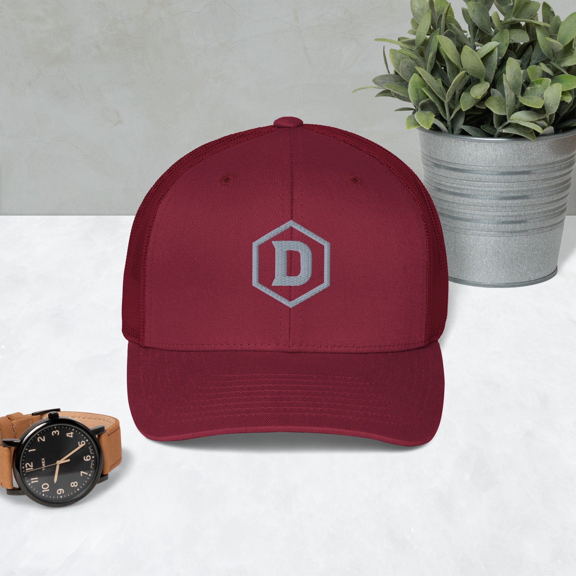 DROXXY Structured Trucker Čepice – Symbol D | | DROXXY