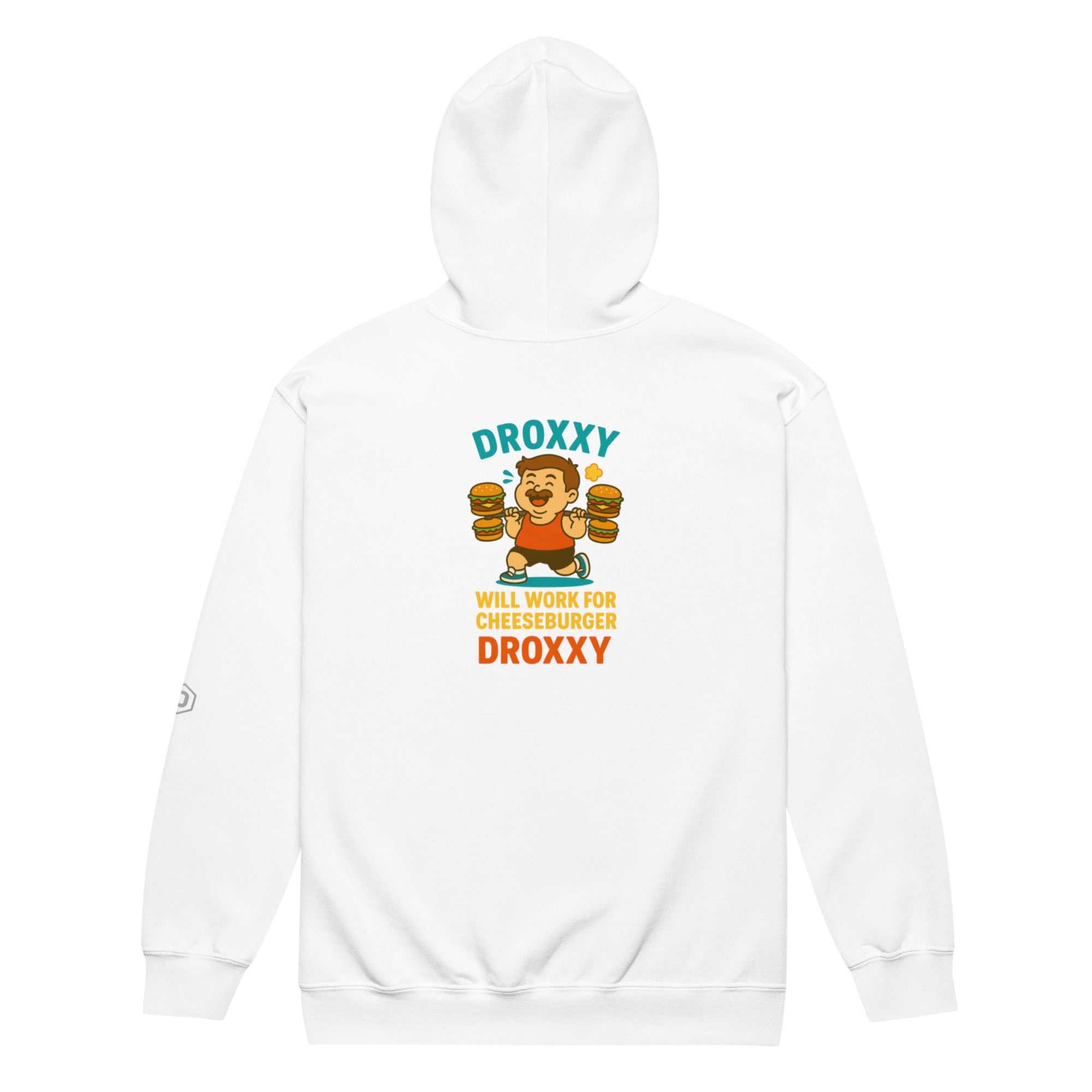 DROXXY Zip Mikina – Will Work For Cheeseburger Edition | | DROXXY