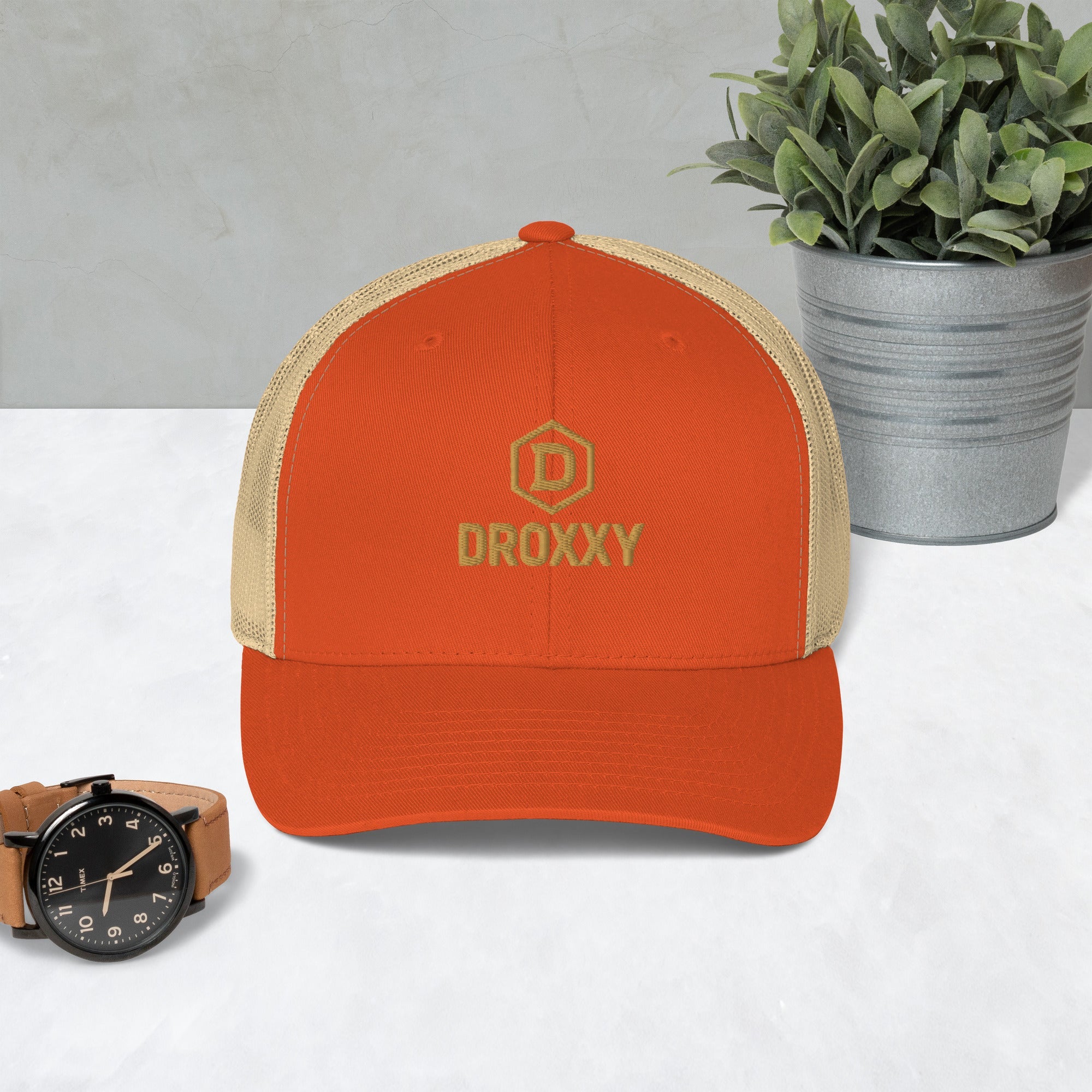 Trucker čepice DROXXY – Golden Hex Edition | | DROXXY
