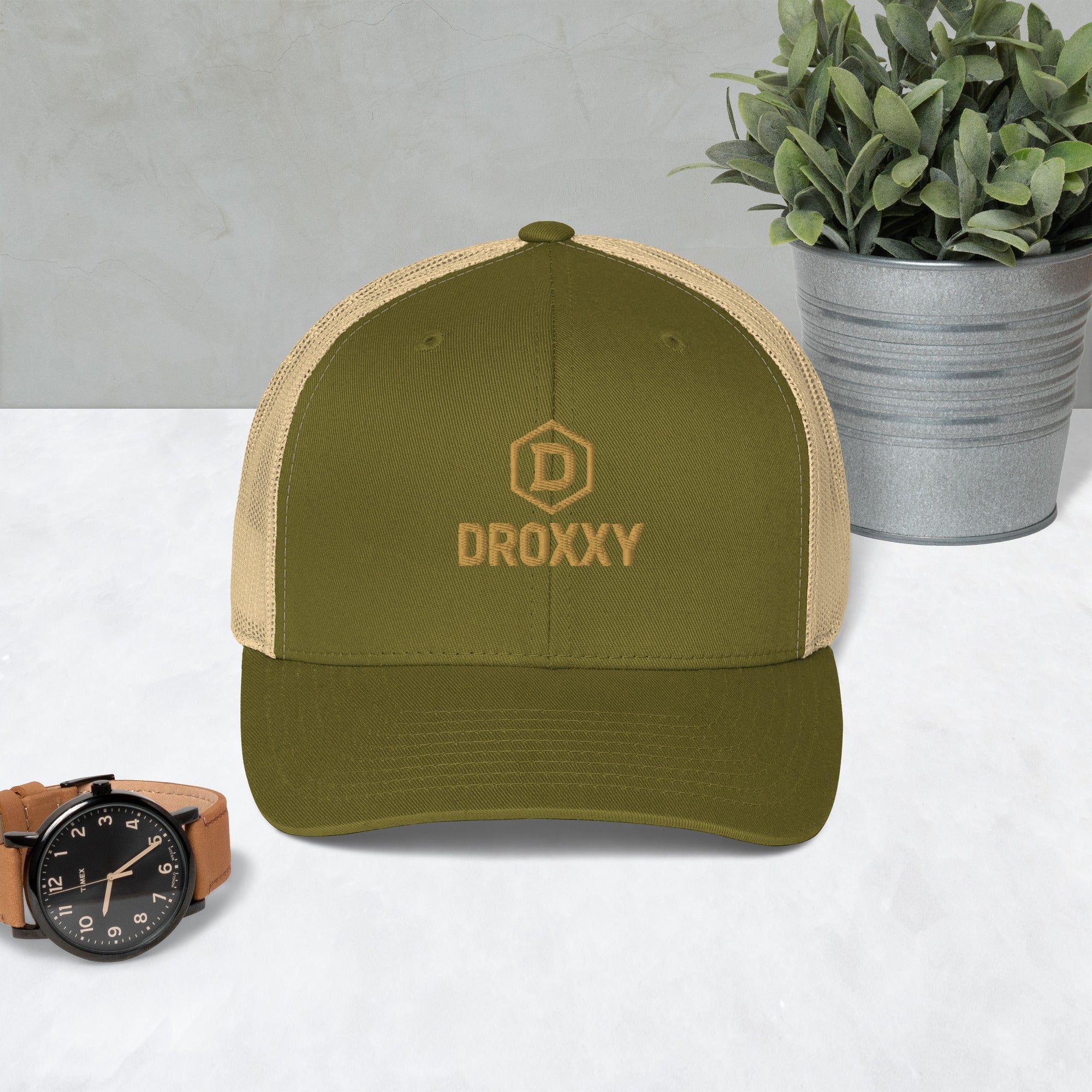 Trucker čepice DROXXY – Golden Hex Edition | | DROXXY