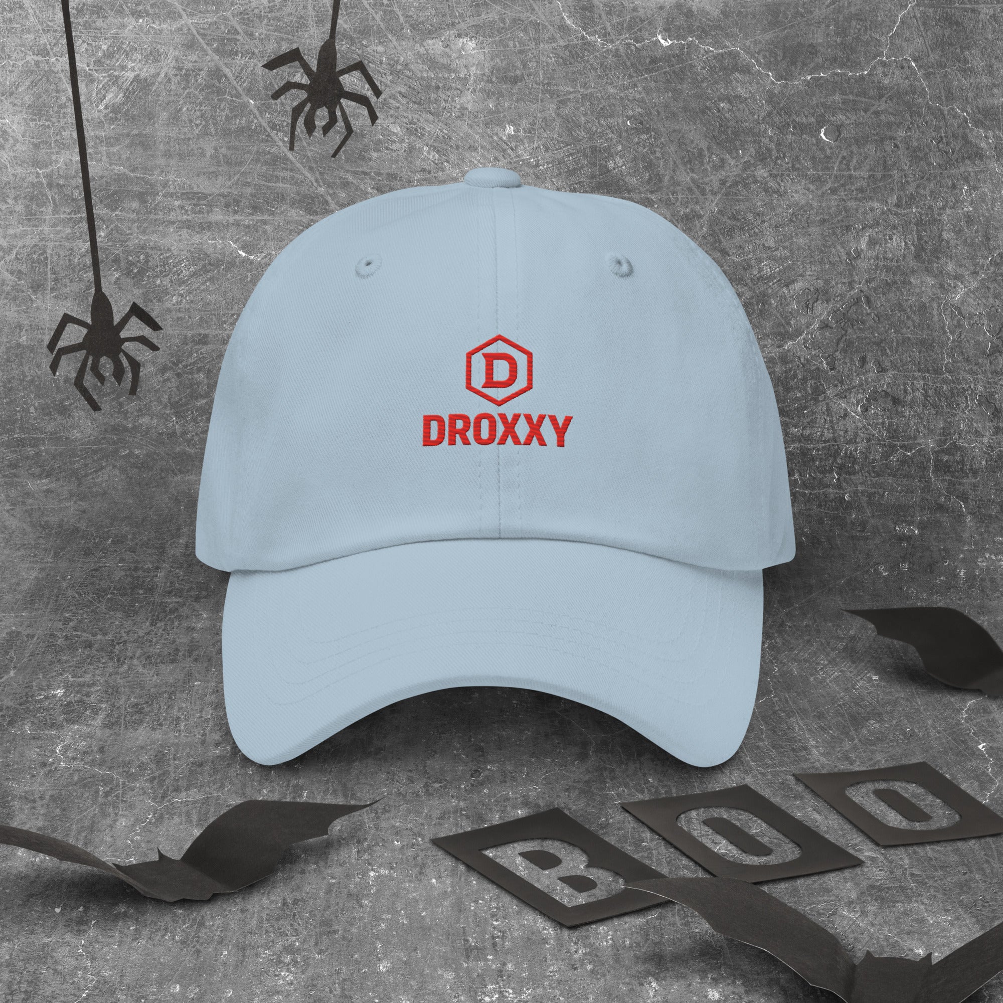 Čepice DROXXY – DROXXY Classic Dad Cap – kšiltovka s červeným logem | Streetwear doplněk s originálním potiskem