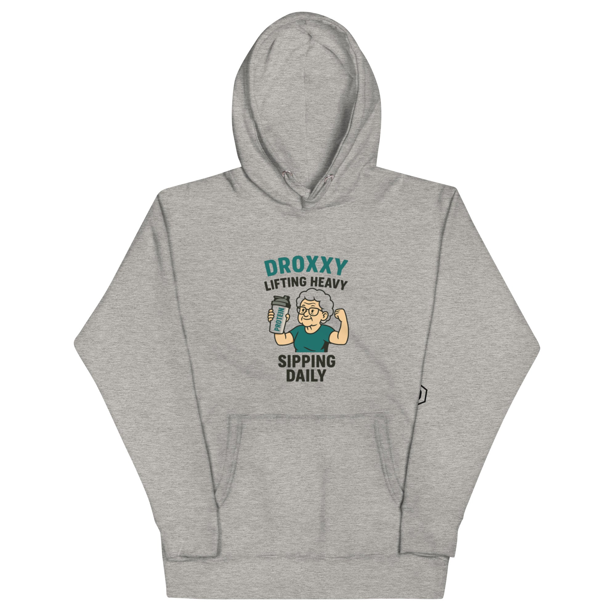Mikina DROXXY – Unisex mikina DROXXY – Lifting Heavy, Sipping Daily | Stylová streetwear móda