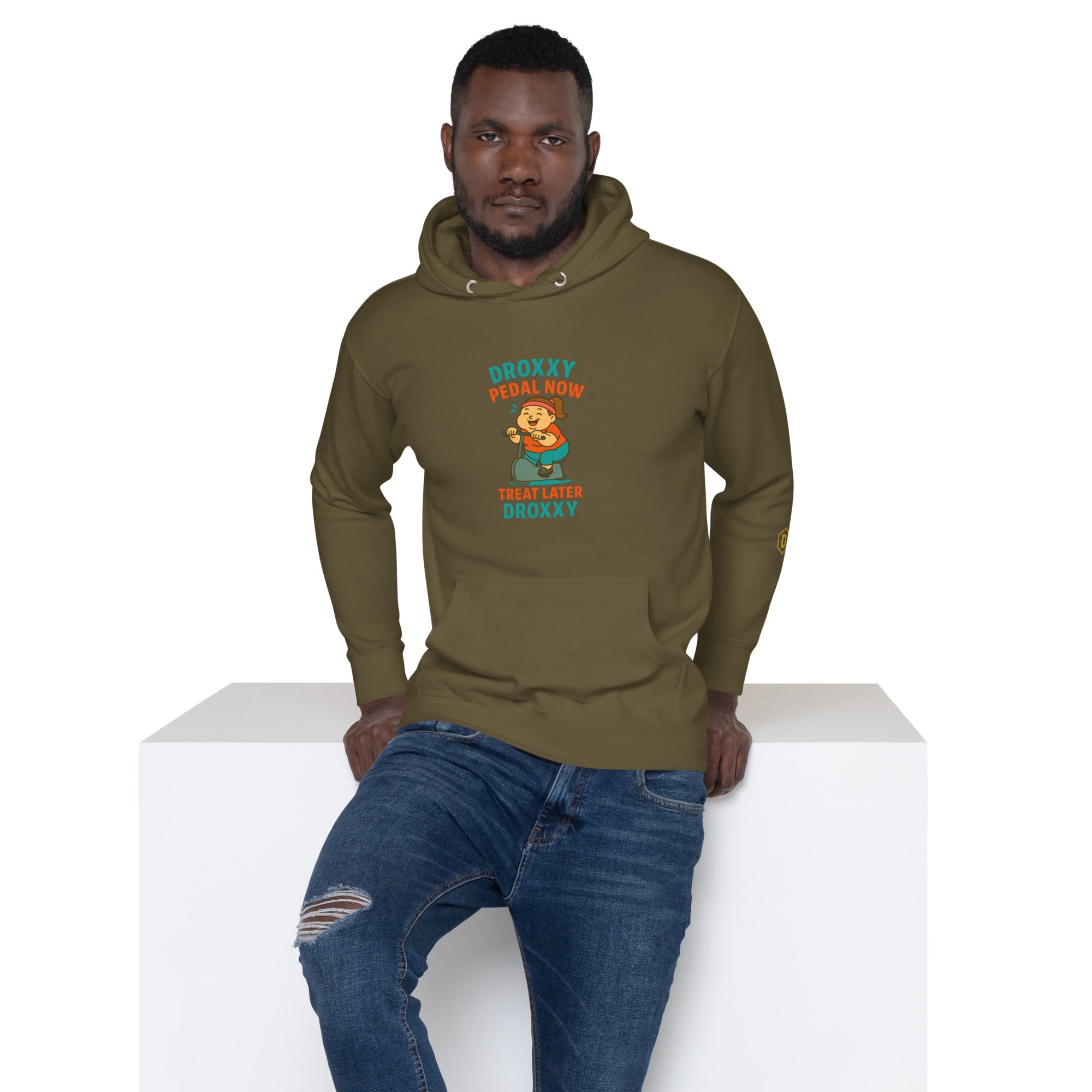 Mikina DROXXY – Unisex mikina DROXXY – Pedal Now, Treat Later | Stylová streetwear móda