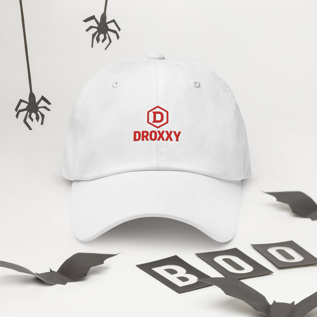 DROXXY Classic Dad Cap – kšiltovka s červeným logem | | DROXXY