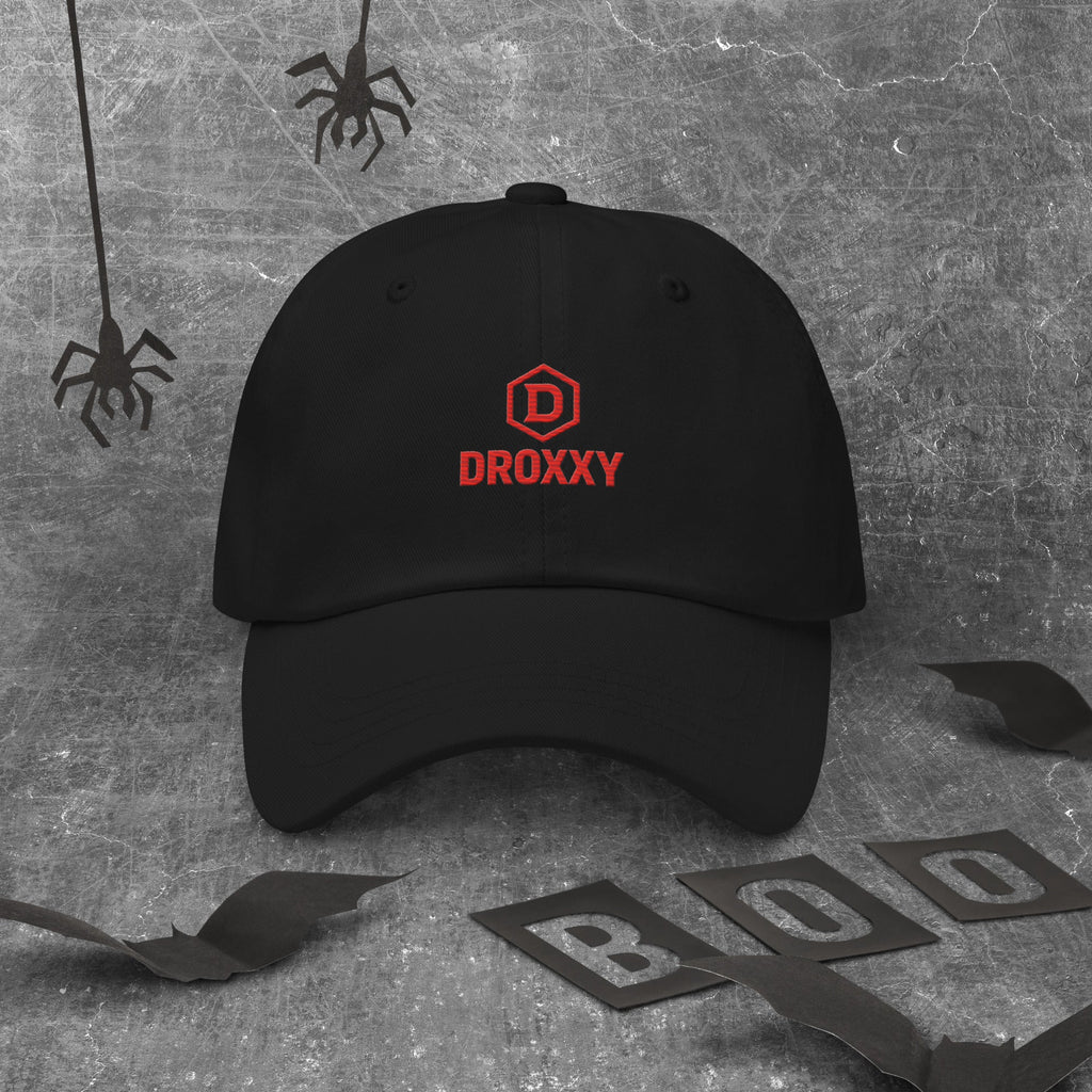 DROXXY Classic Dad Cap – kšiltovka s červeným logem | | DROXXY