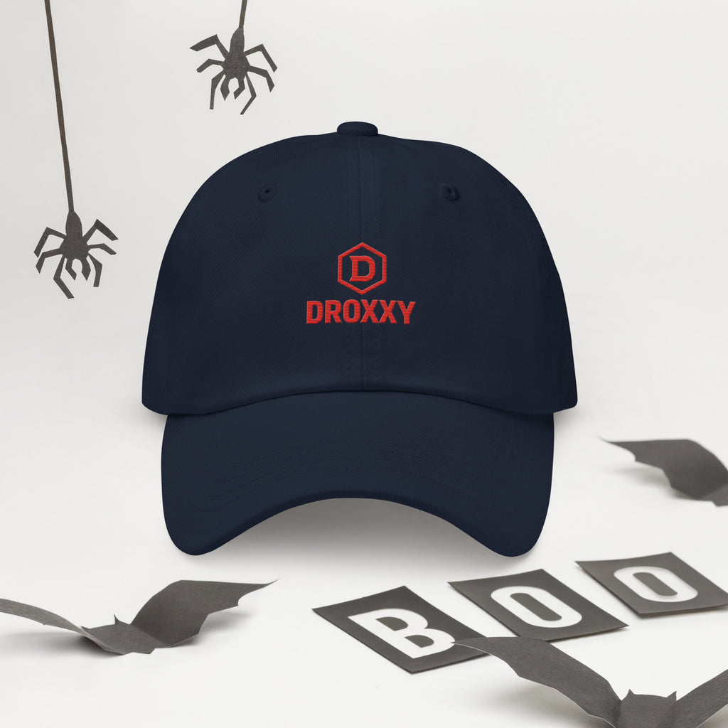 DROXXY Classic Dad Cap – kšiltovka s červeným logem | | DROXXY