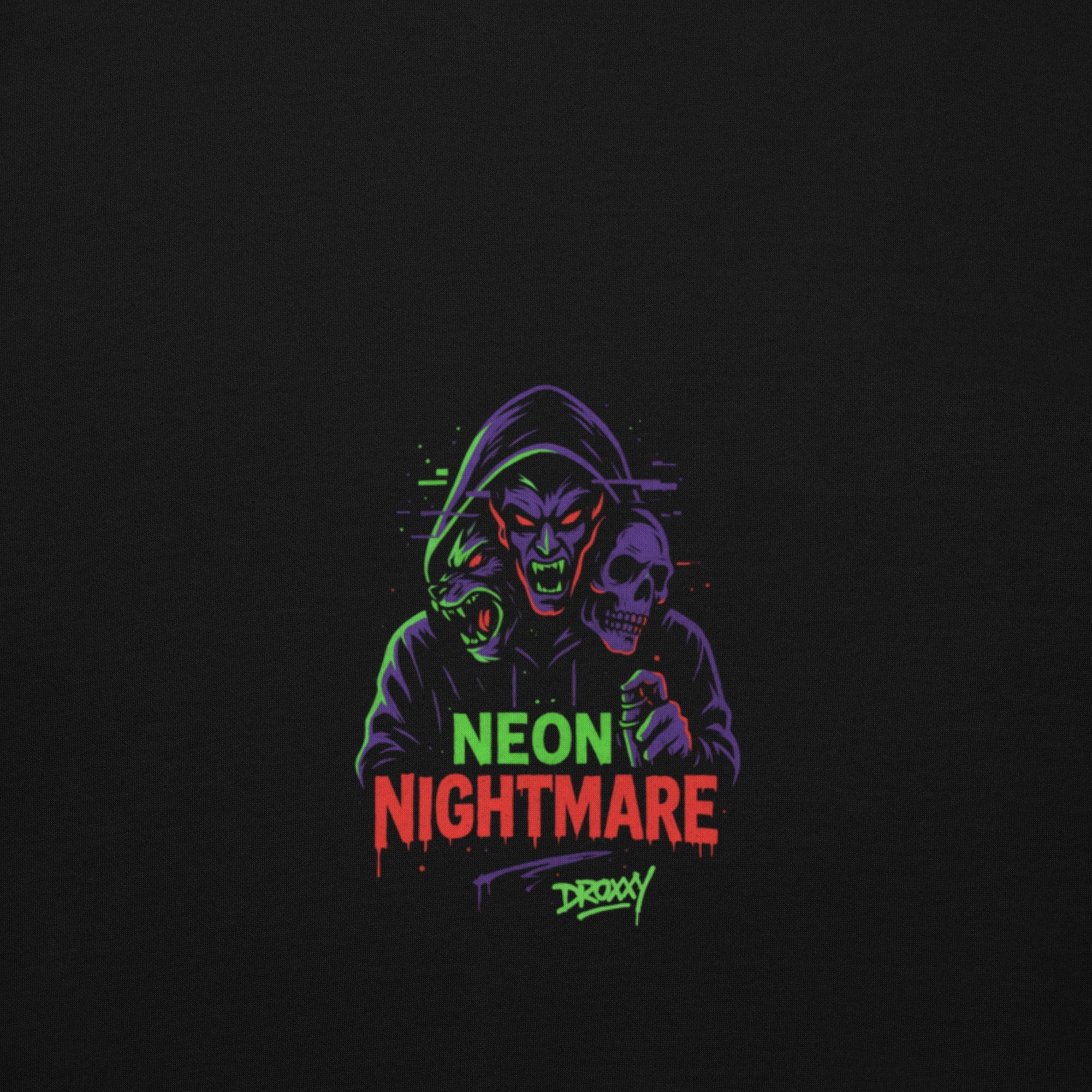 DROXXY Mikina – Neon Nightmare 🌌💀 | | DROXXY
