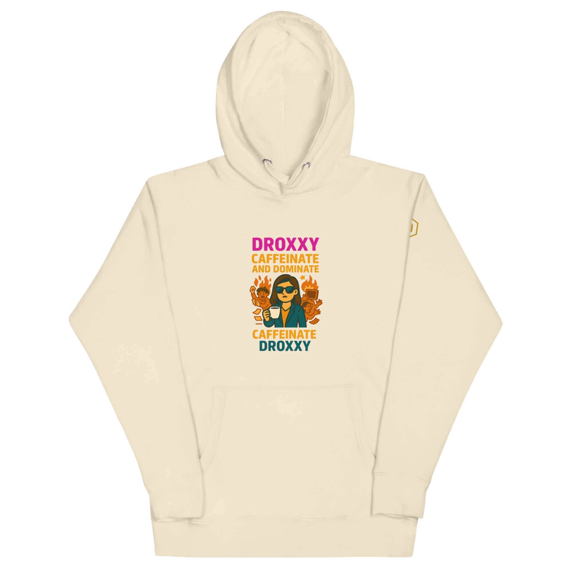 DROXXY mikina s kapucí – Caffeinate and Dominate | | DROXXY