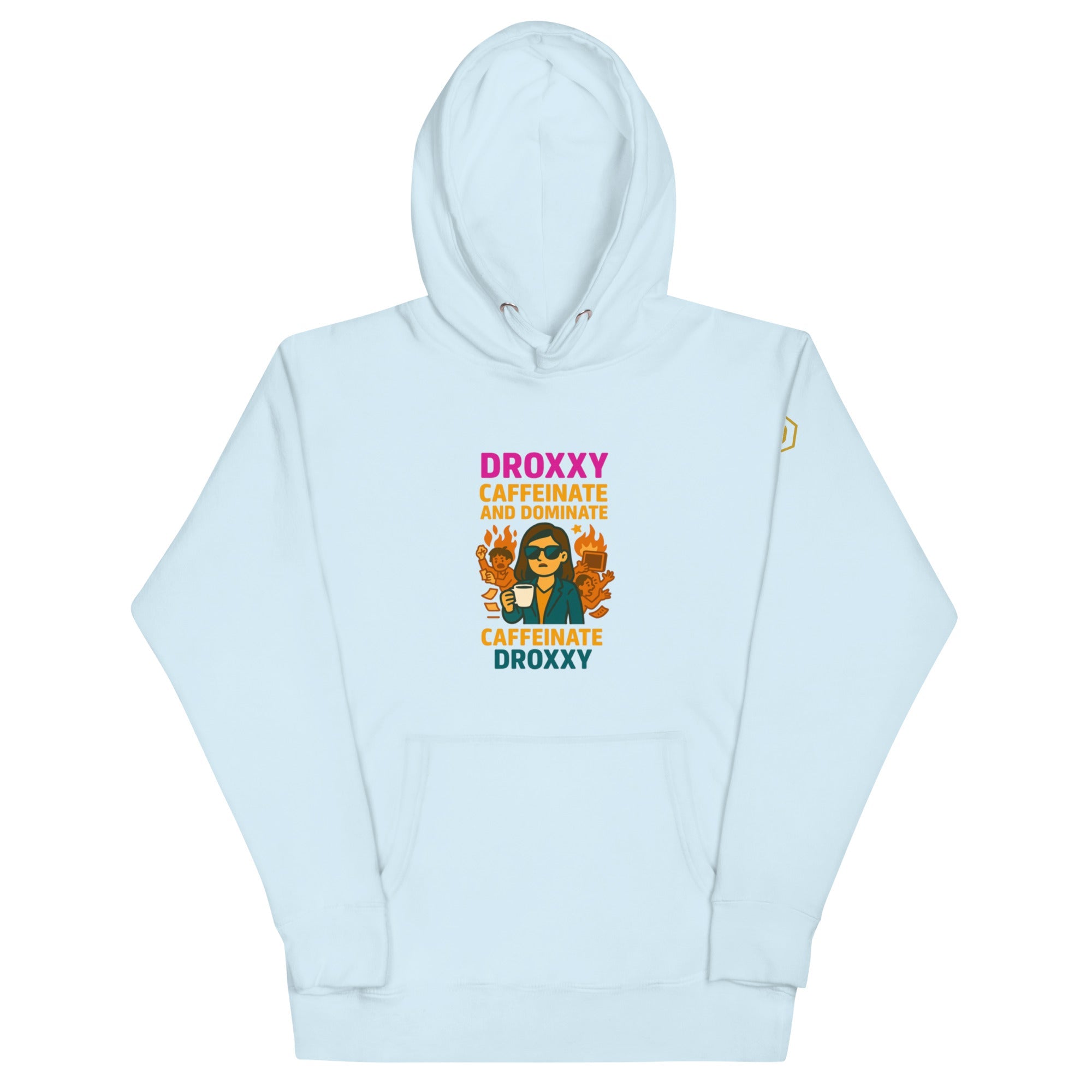 DROXXY mikina s kapucí – Caffeinate and Dominate | | DROXXY