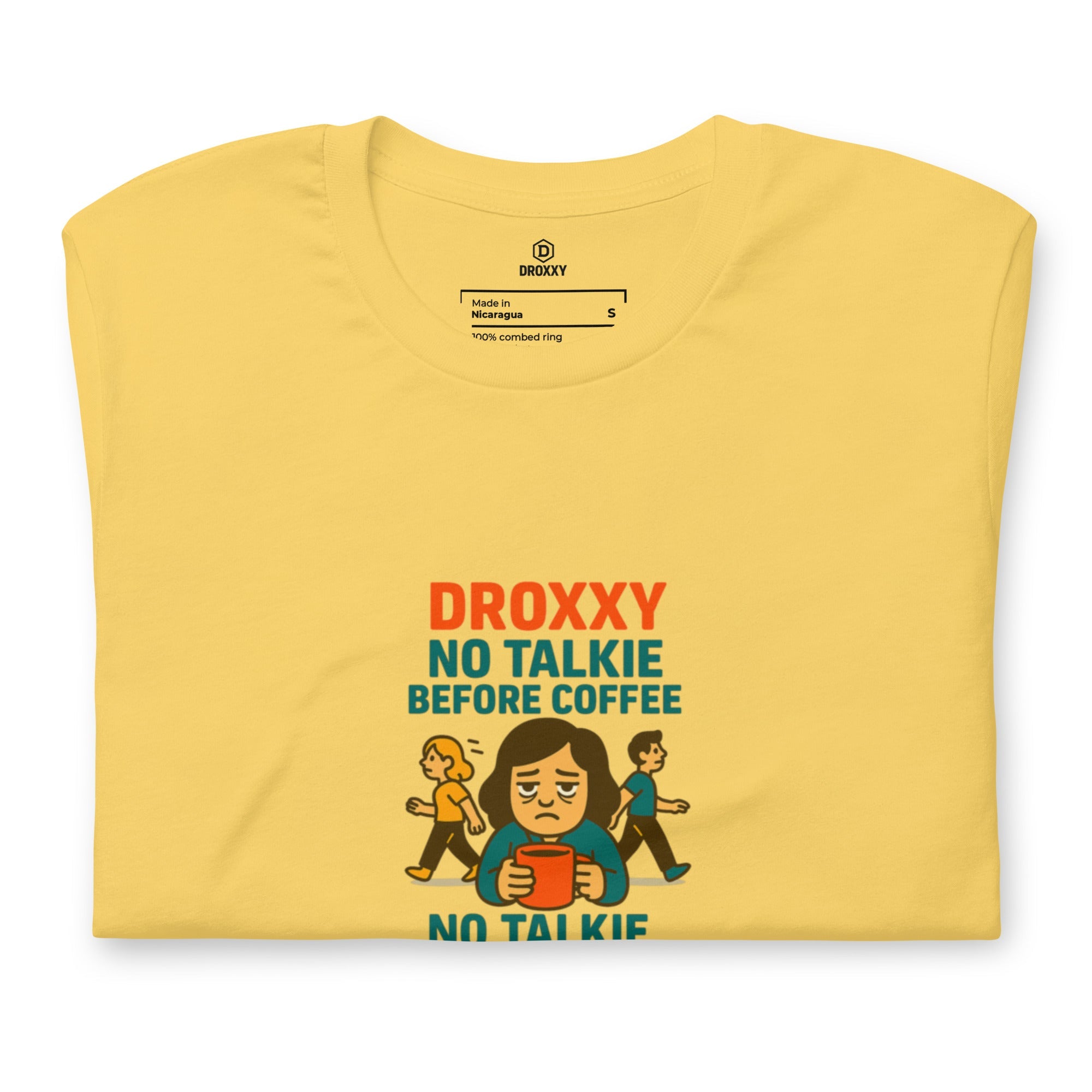 DROXXY tričko – No Talkie Before Coffee | | DROXXY