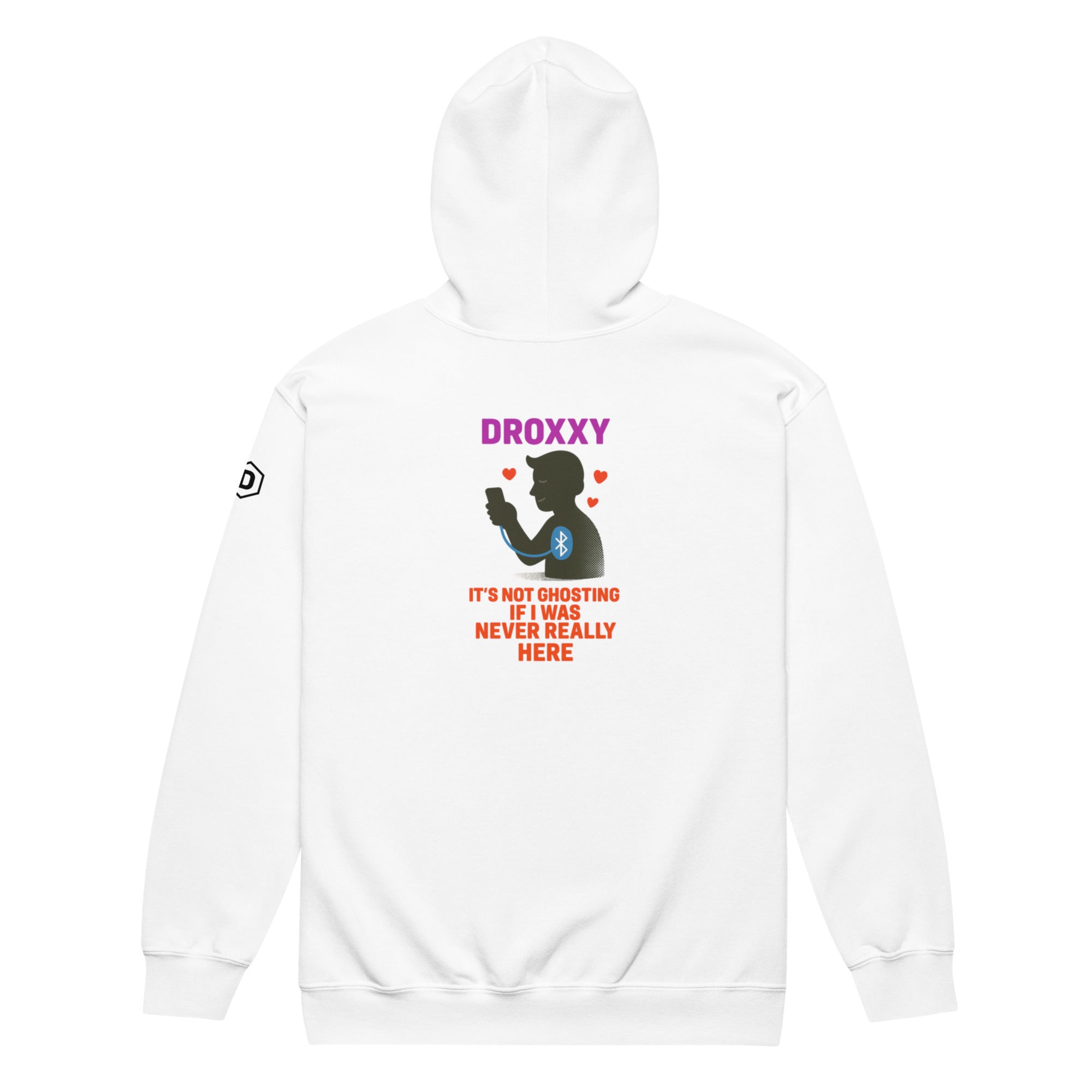 DROXXY Zip Hoodie „Not Ghosting“ – nikdy jsem tu vlastně nebyl | | DROXXY
