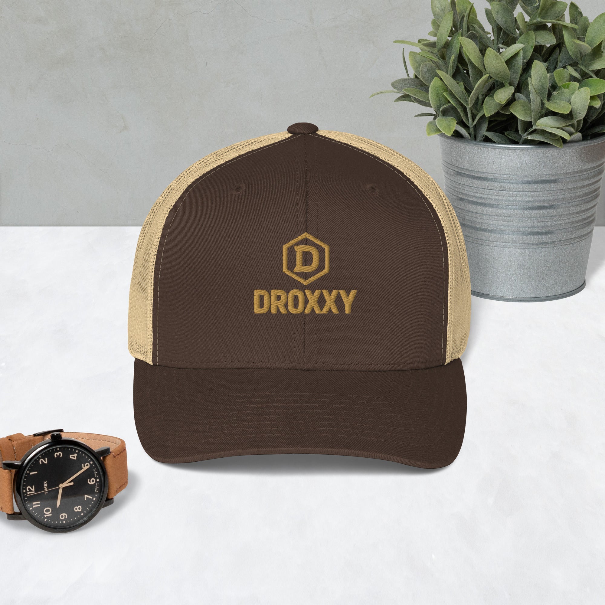 Trucker čepice DROXXY – Golden Hex Edition | | DROXXY