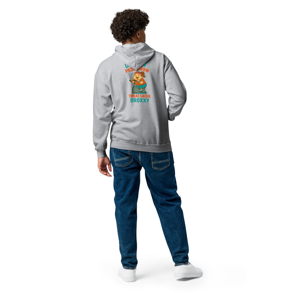 Mikina DROXXY – Unisex zip mikina DROXXY – Pedal Now, Treat Later | Stylová streetwear móda