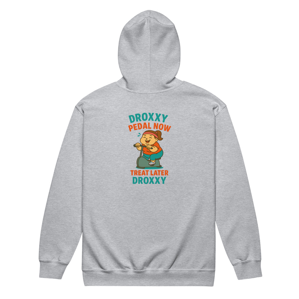 Mikina DROXXY – Unisex zip mikina DROXXY – Pedal Now, Treat Later | Stylová streetwear móda