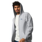 Mikina DROXXY – Unisex zip mikina DROXXY – Lifting Heavy, Sipping Daily | Stylová streetwear móda