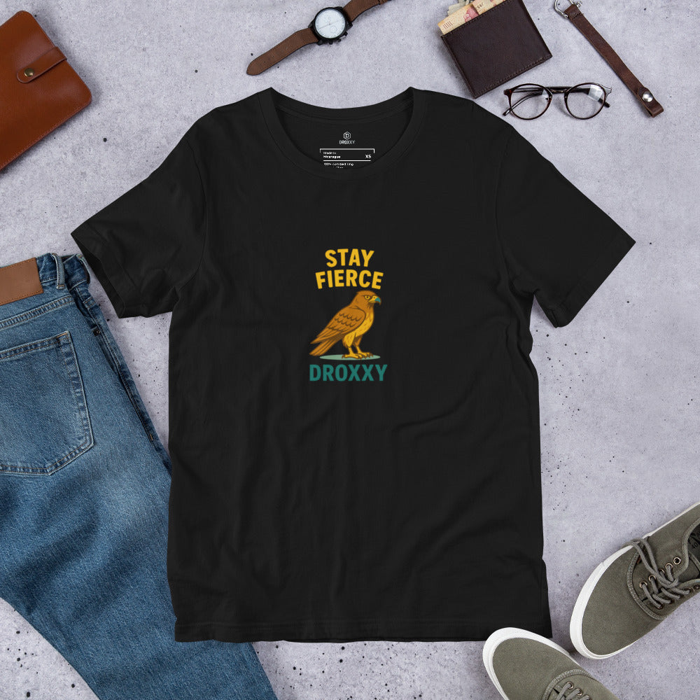 Tričko DROXXY – Tričko Stay Fierce – vtipný zvířecí potisk (DROXXY) | Originální streetwear