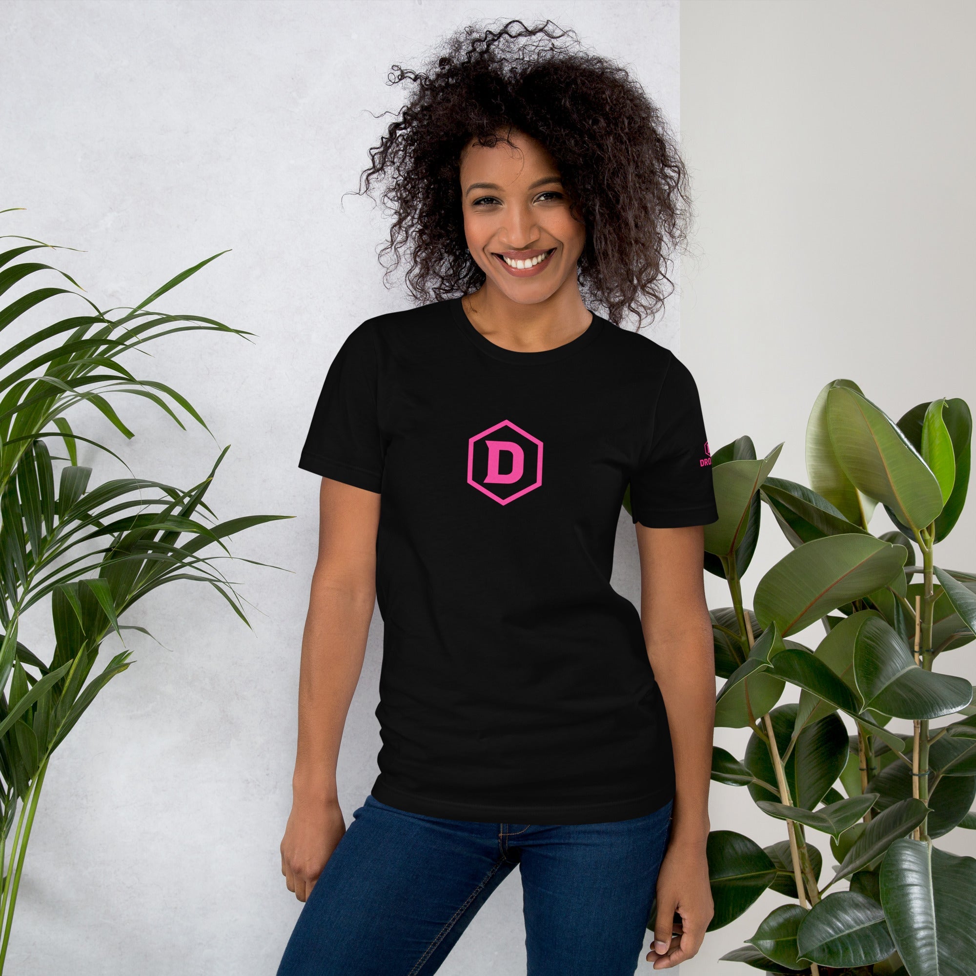 Tričko DROXXY – Dámské tričko DROXXY – Pink Logo Edition | Originální streetwear