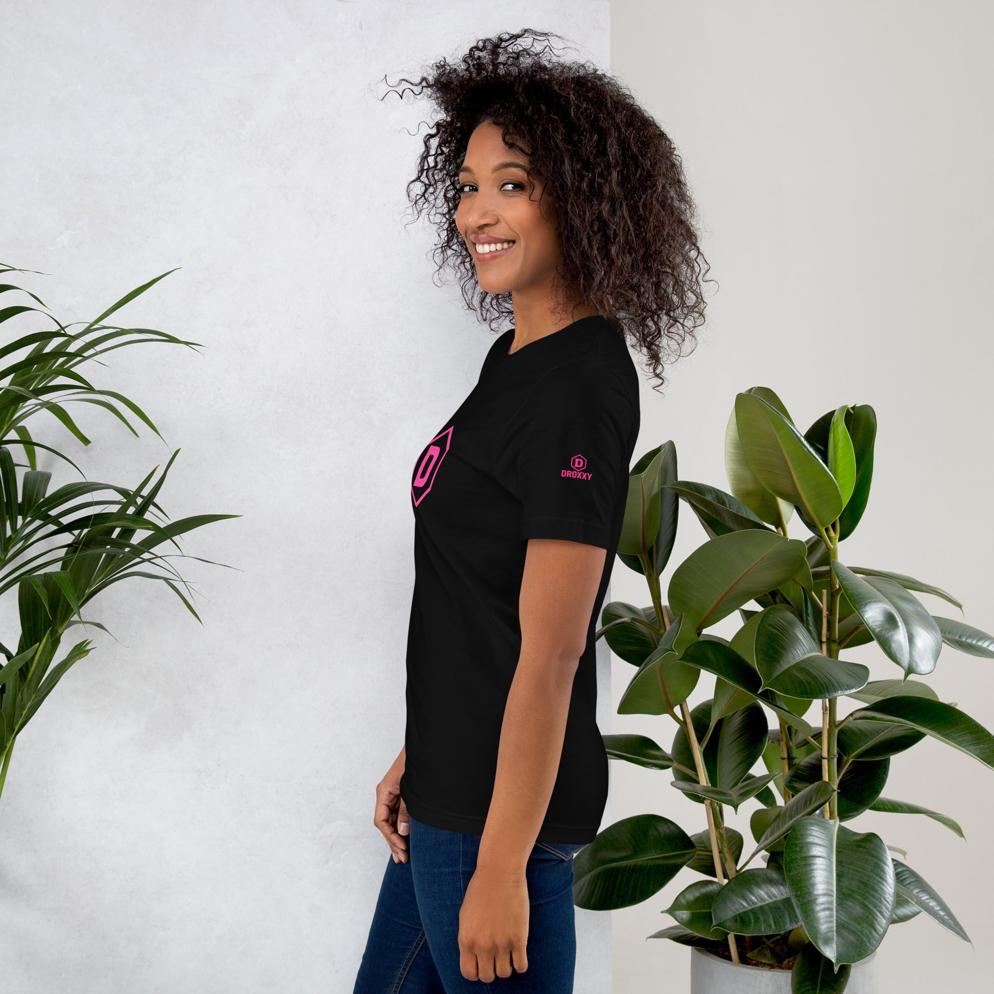 Tričko DROXXY – Dámské tričko DROXXY – Pink Logo Edition | Originální streetwear