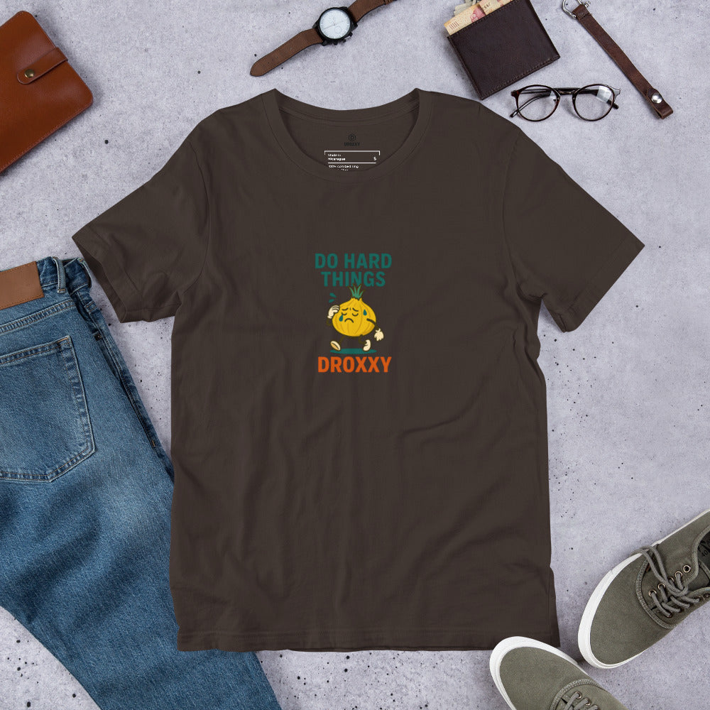 Tričko DROXXY – Unisex tričko DROXXY – Do Hard Things | Originální streetwear