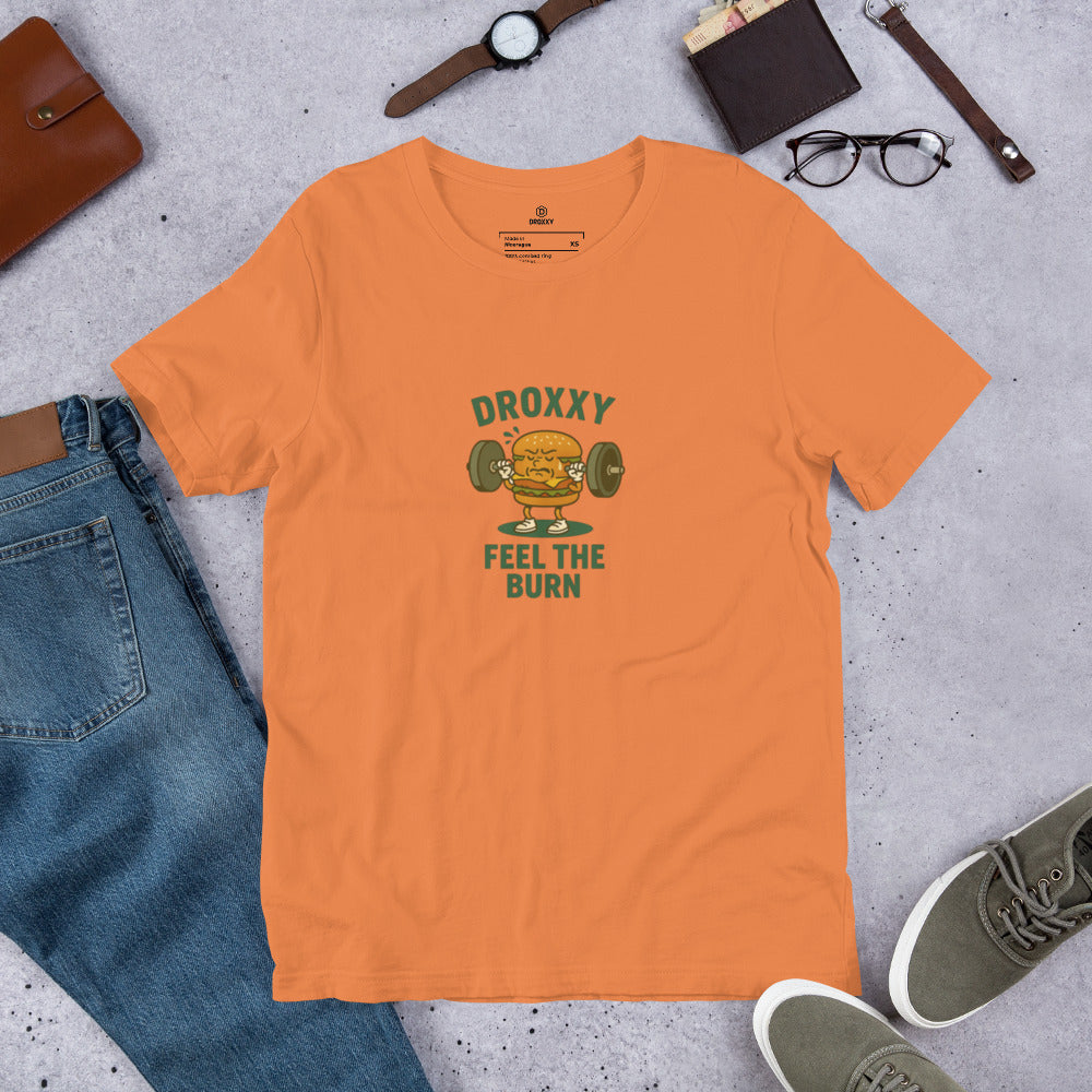 Tričko DROXXY – Unisex tričko DROXXY – Feel the Burn | Originální streetwear