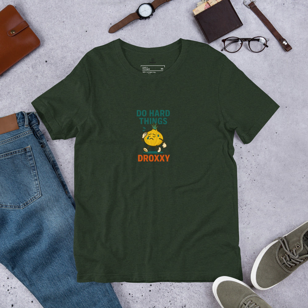Tričko DROXXY – Unisex tričko DROXXY – Do Hard Things | Originální streetwear