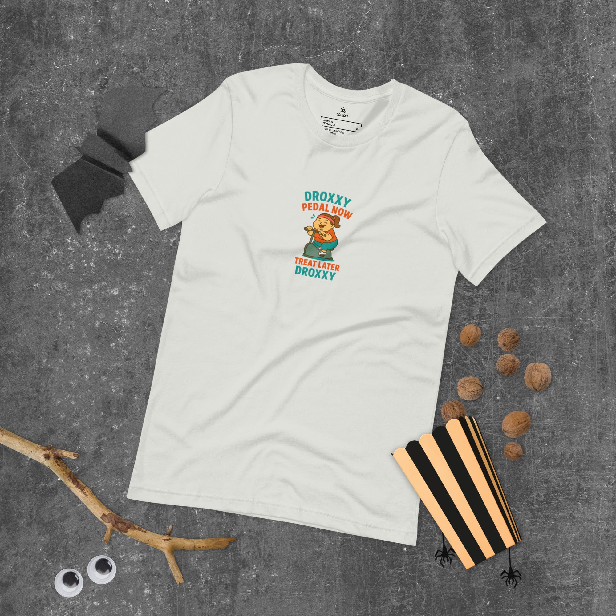Tričko DROXXY – Unisex tričko DROXXY – Pedal Now, Treat Later | Originální streetwear