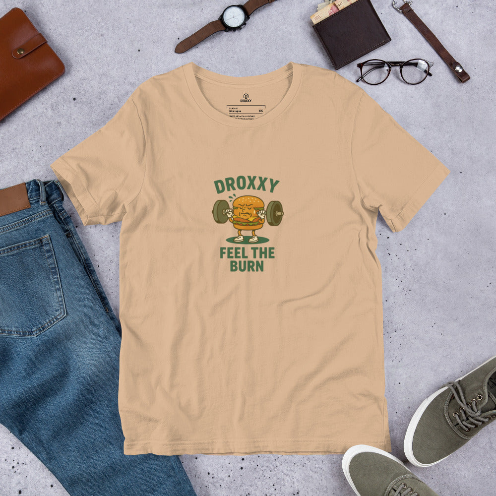 Tričko DROXXY – Unisex tričko DROXXY – Feel the Burn | Originální streetwear