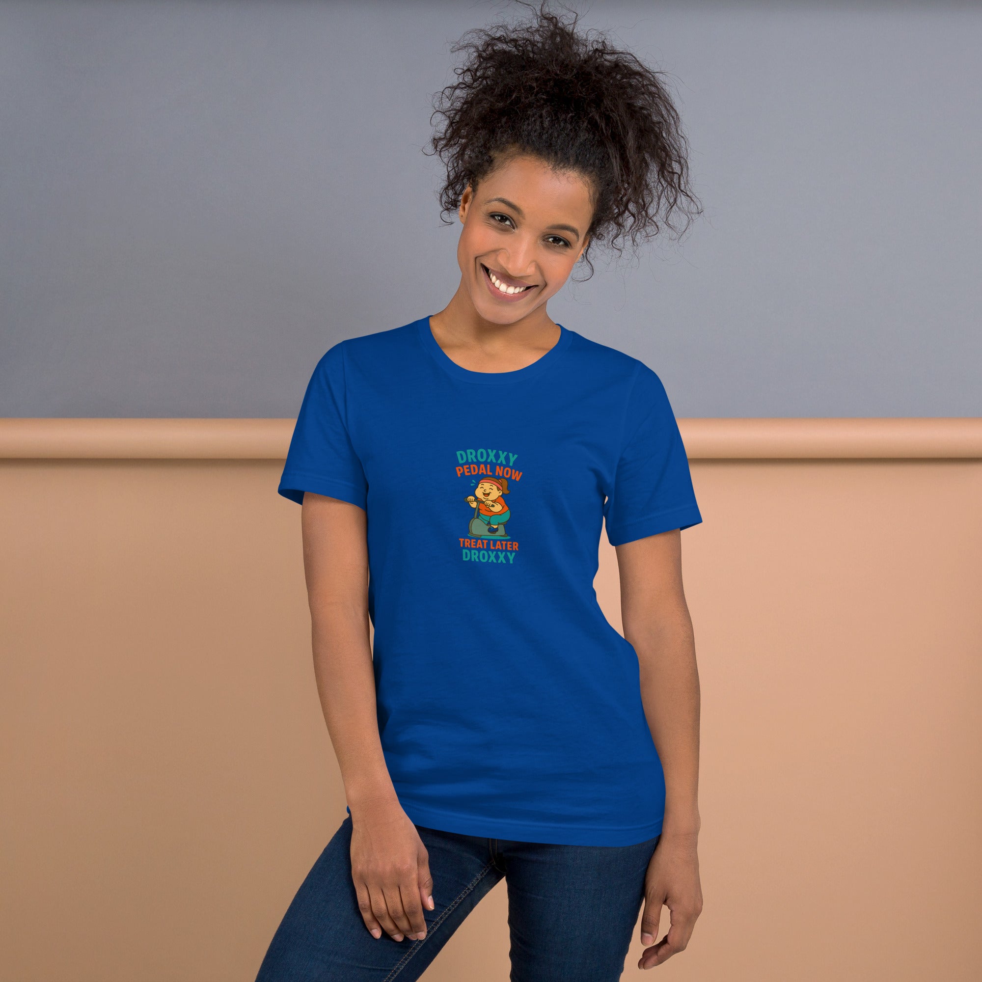 Tričko DROXXY – Unisex tričko DROXXY – Pedal Now, Treat Later | Originální streetwear