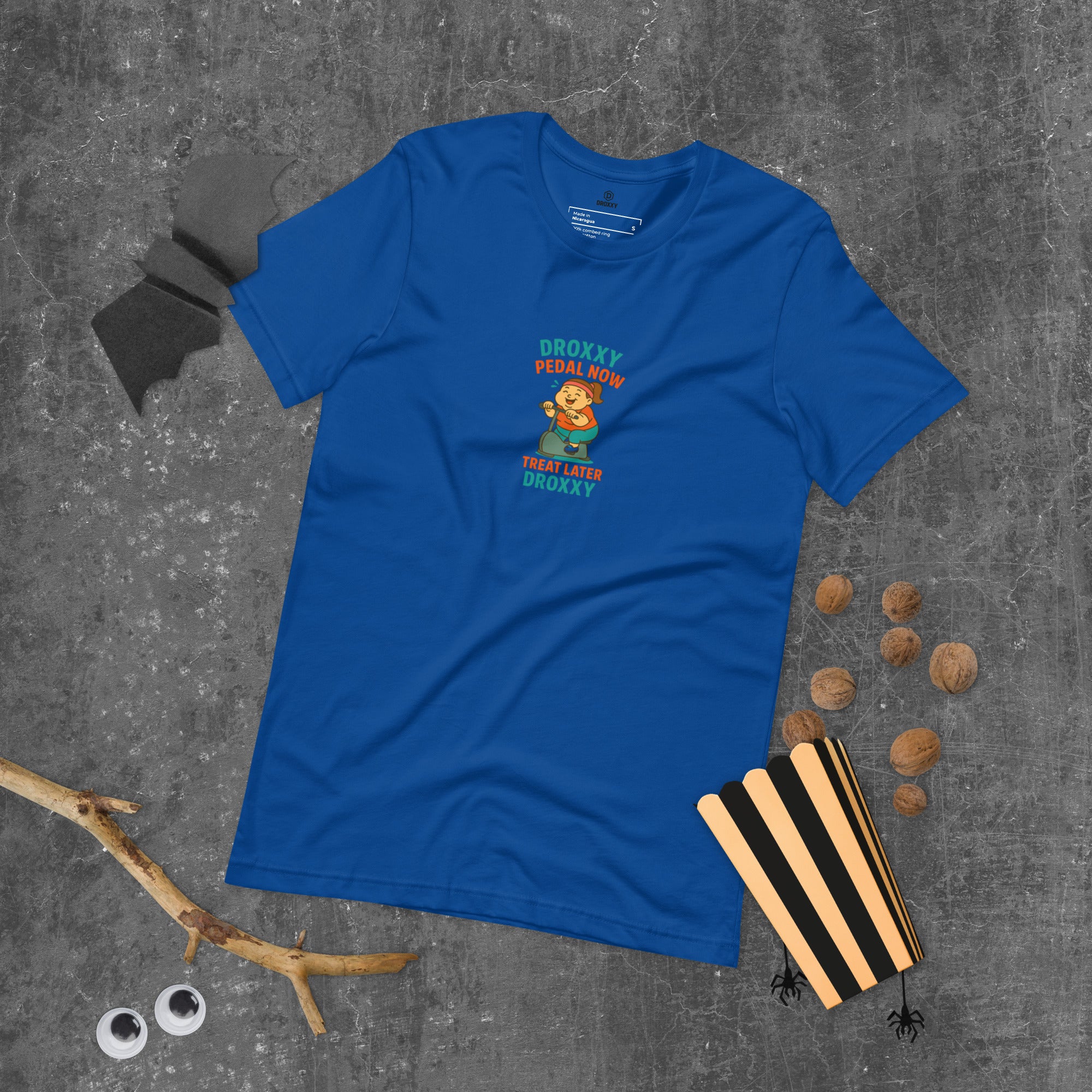 Tričko DROXXY – Unisex tričko DROXXY – Pedal Now, Treat Later | Originální streetwear