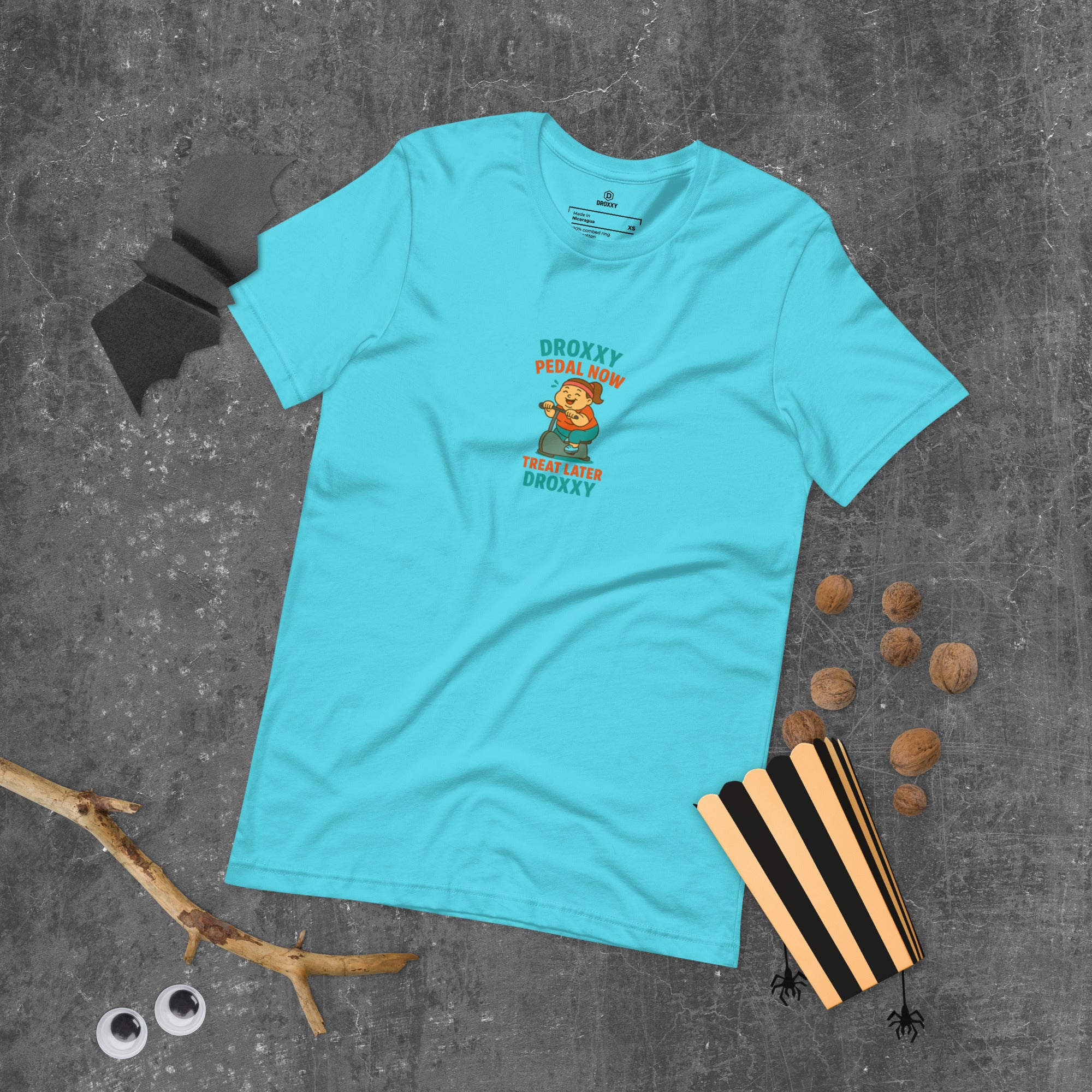 Tričko DROXXY – Unisex tričko DROXXY – Pedal Now, Treat Later | Originální streetwear