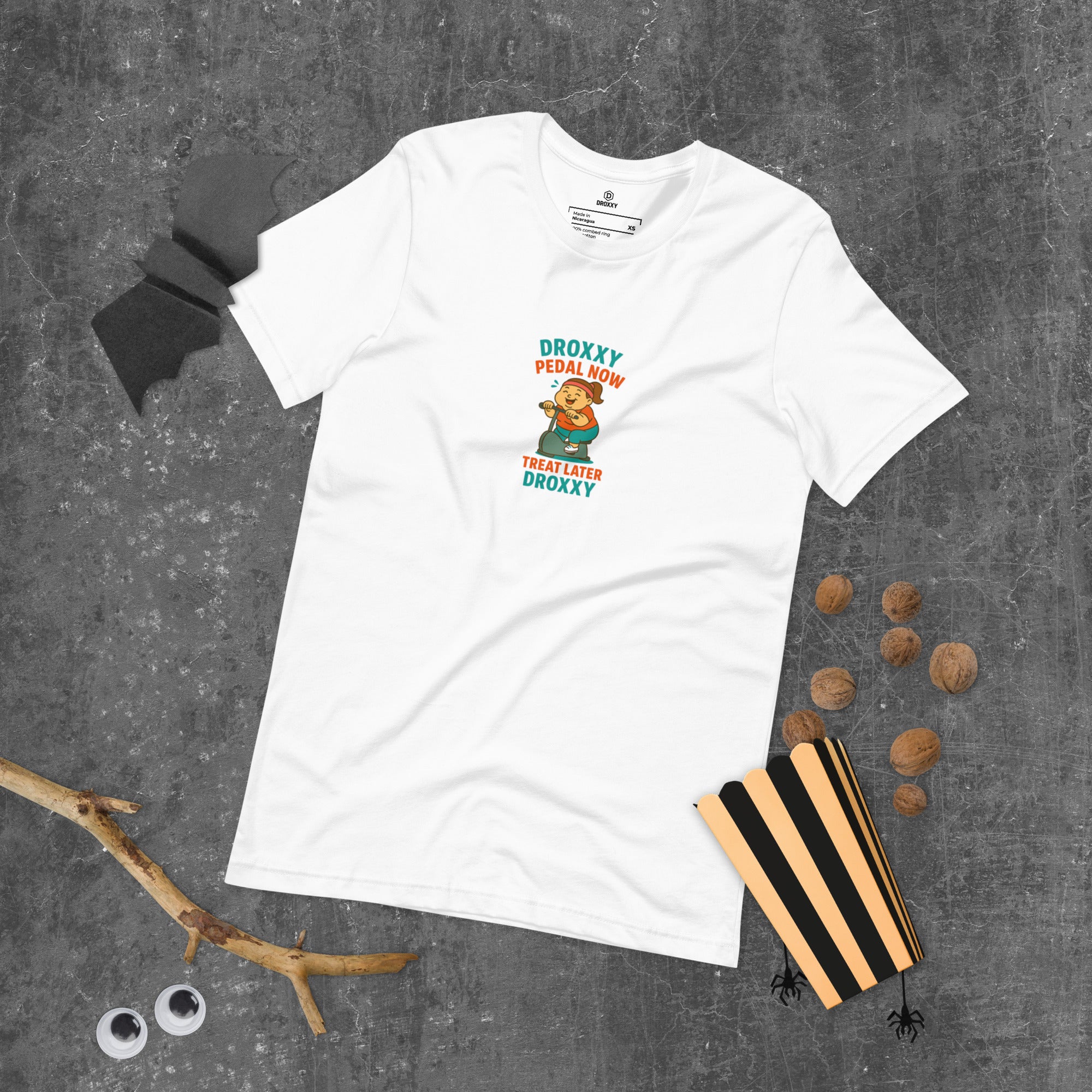Tričko DROXXY – Unisex tričko DROXXY – Pedal Now, Treat Later | Originální streetwear