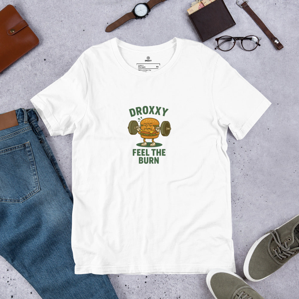 Tričko DROXXY – Unisex tričko DROXXY – Feel the Burn | Originální streetwear