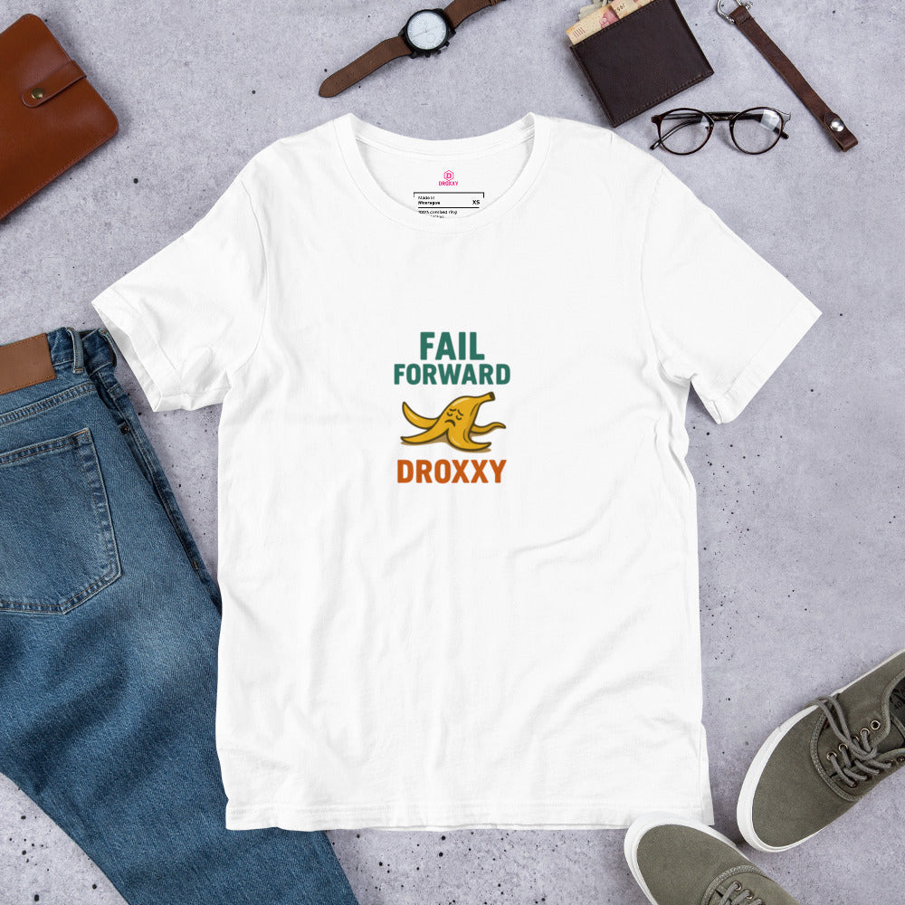 Tričko DROXXY – Unisex tričko DROXXY – Fail Forward | Originální streetwear