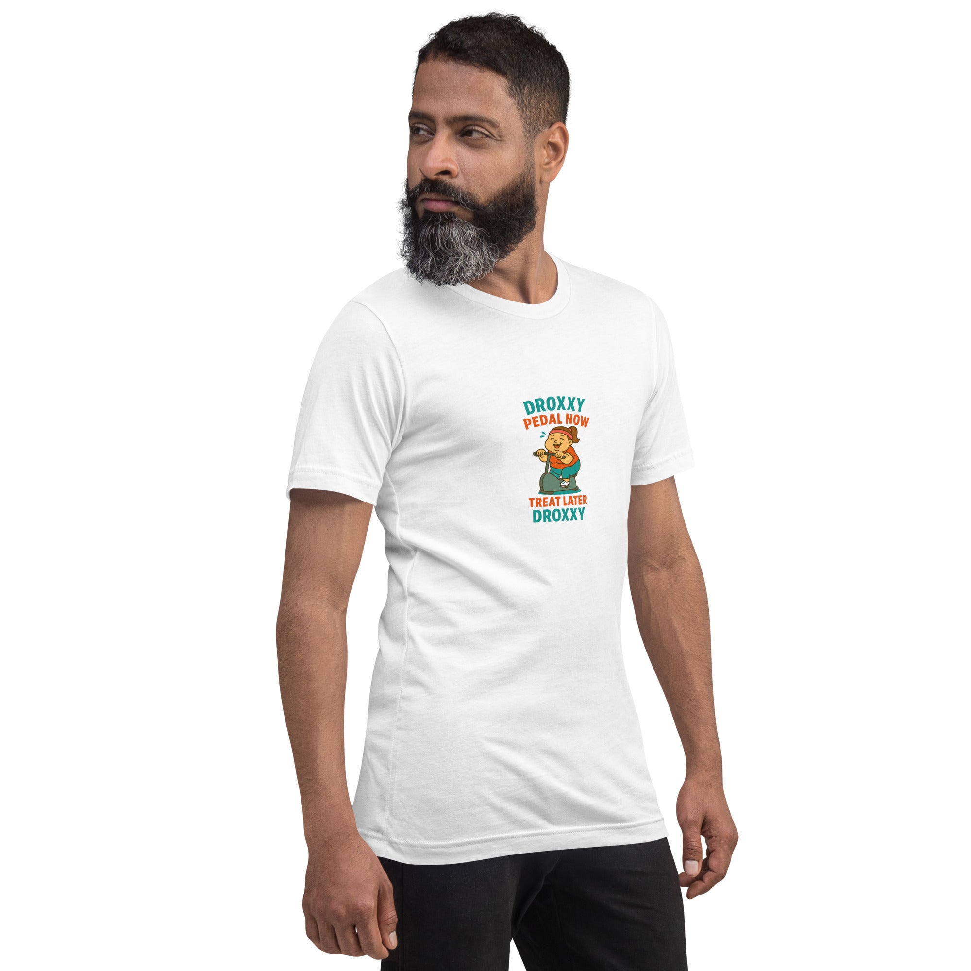 Tričko DROXXY – Unisex tričko DROXXY – Pedal Now, Treat Later | Originální streetwear