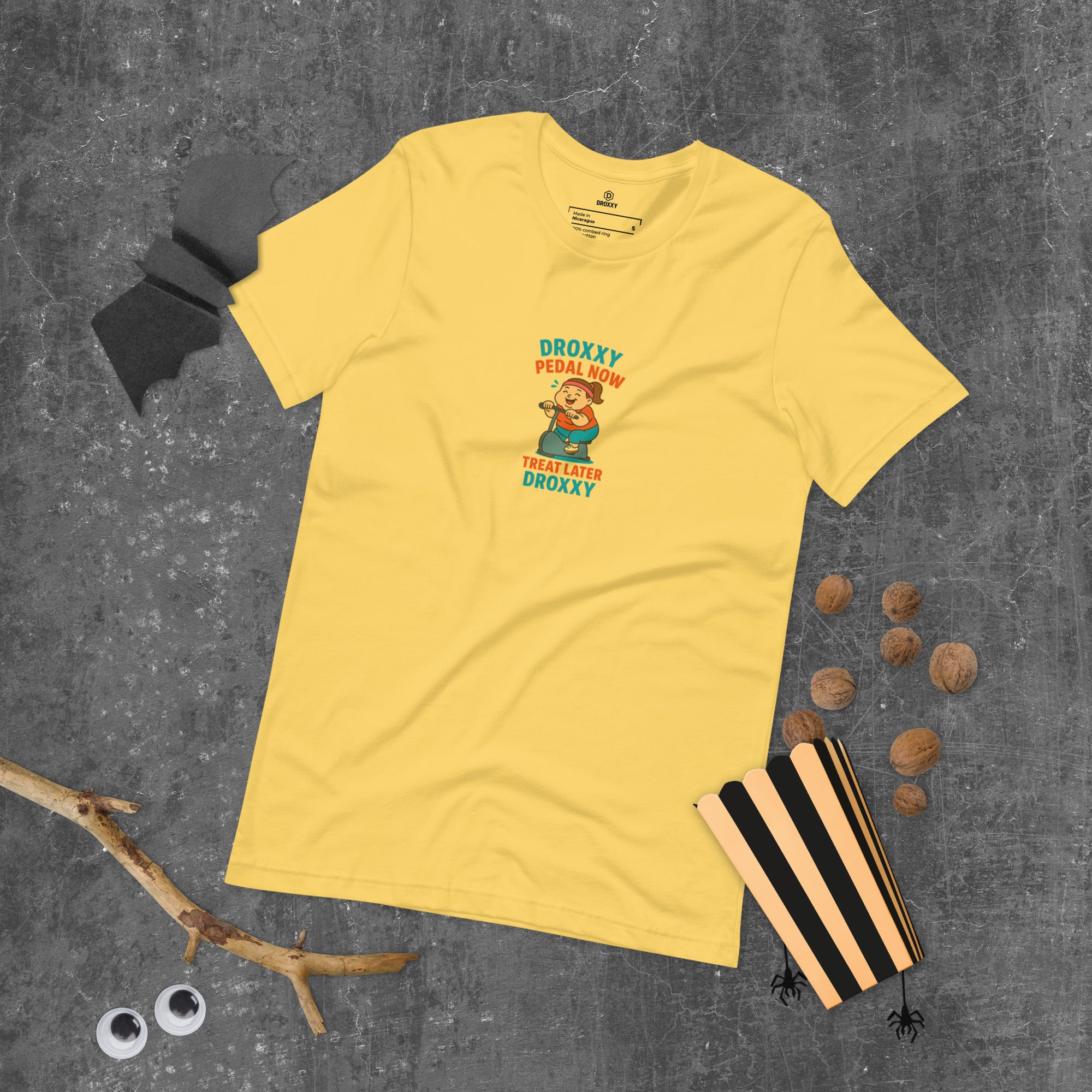 Tričko DROXXY – Unisex tričko DROXXY – Pedal Now, Treat Later | Originální streetwear