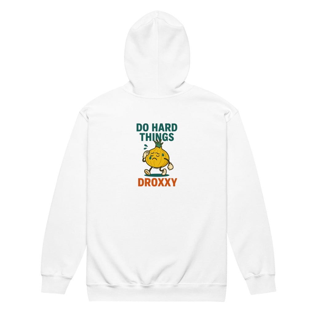 Unisex zip mikina DROXXY – Do Hard Things | | DROXXY