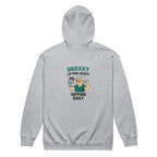 Unisex zip mikina DROXXY – Lifting Heavy, Sipping Daily | | DROXXY